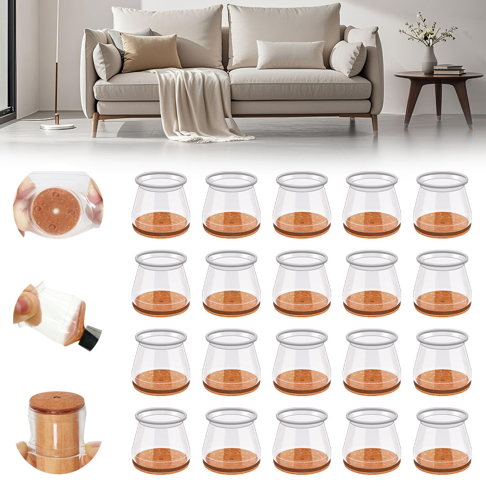 Outdoor Furniture Leg Protectors - 24-36 個椅子脚キャップシリコーン足プロテクターパッド家具テーブルカバー靴下プラグカバー家具レベリングフィート家の装飾