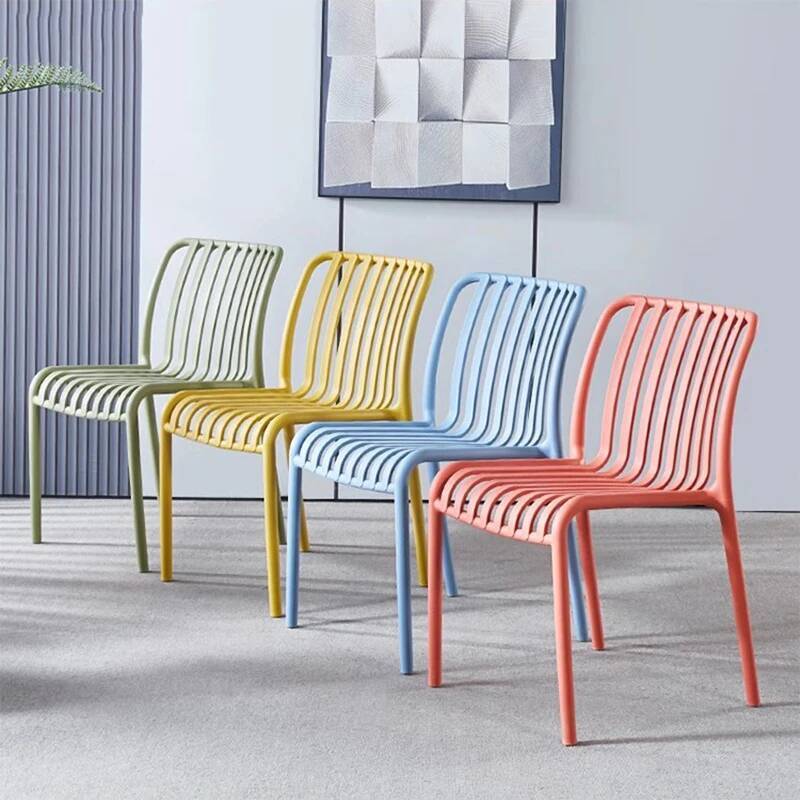 Outdoor Furniture On Sale - デザインミッドセンチュリーガーデンチェア、グリーンハンドル、防水プラスチックガーデンチェア、屋外インダストリアル家具（庭用家具）