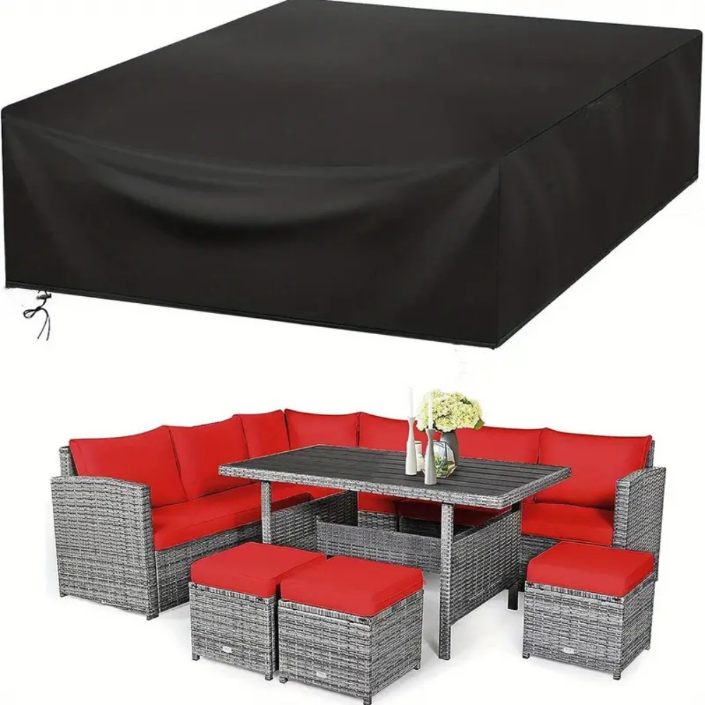 Outdoor Furniture Usa - (長さ102-137インチ) サイズ屋外パティオガーデン防水セット家具セット雨と雪の椅子セットソファテーブル椅子ダストカバー