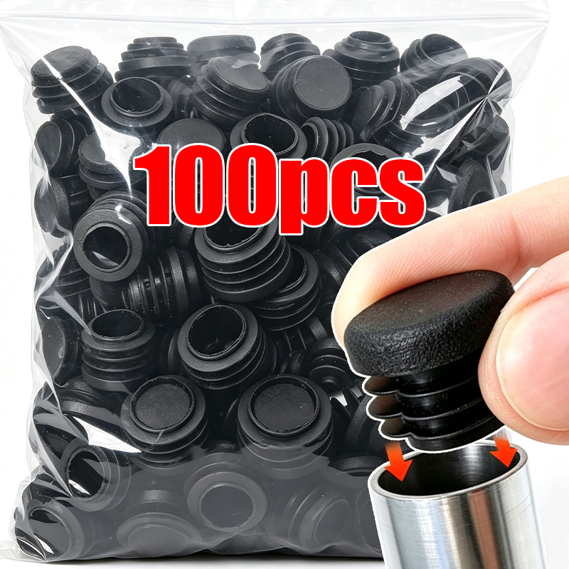 Outdoor Furniture Leg Protectors - 20-100 個椅子脚キャッププロテクターラウンドプラスチックエンドキャップパイプインサートプラグ家具テーブルフットチューブエンドカバーハードウェア