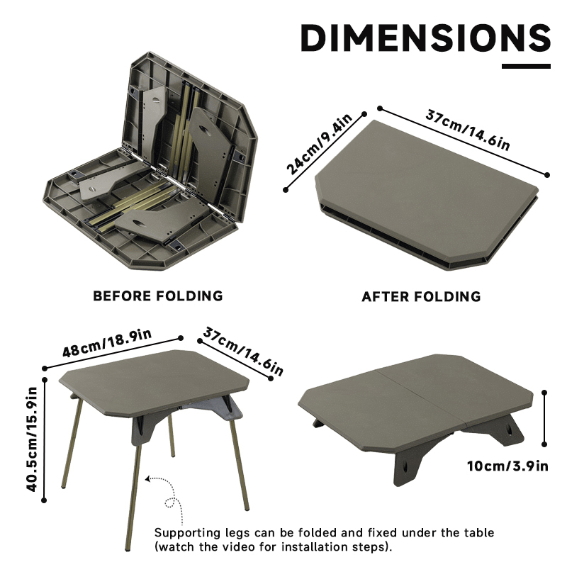 WESTTUNE 屋外キャンプテーブル超軽量デュアル目的テー - Outdoor Furniture Usa のレビューと価格