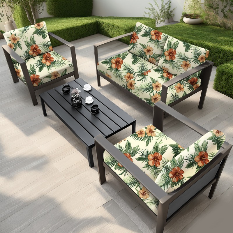 ガーデン家具クッション用プリントカバー セクショナル屋外ソフ - Outdoor Furniture On Sale のレビューと価格