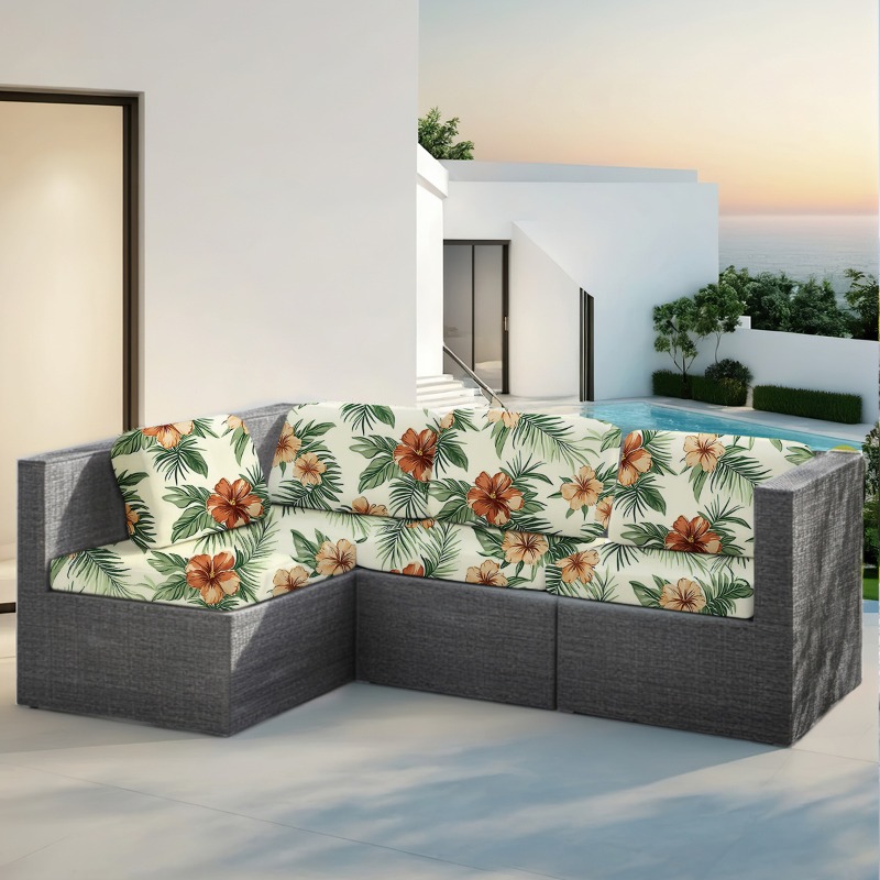 ガーデン家具クッション用プリントカバー セクショナル屋外ソフ - Outdoor Furniture On Sale のレビューと価格