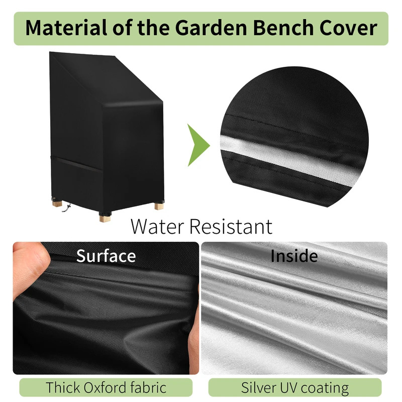 防水ブラック屋外家具カバー – スタッキングチェア、パティオ - Outdoor Furniture Diy のレビューと価格