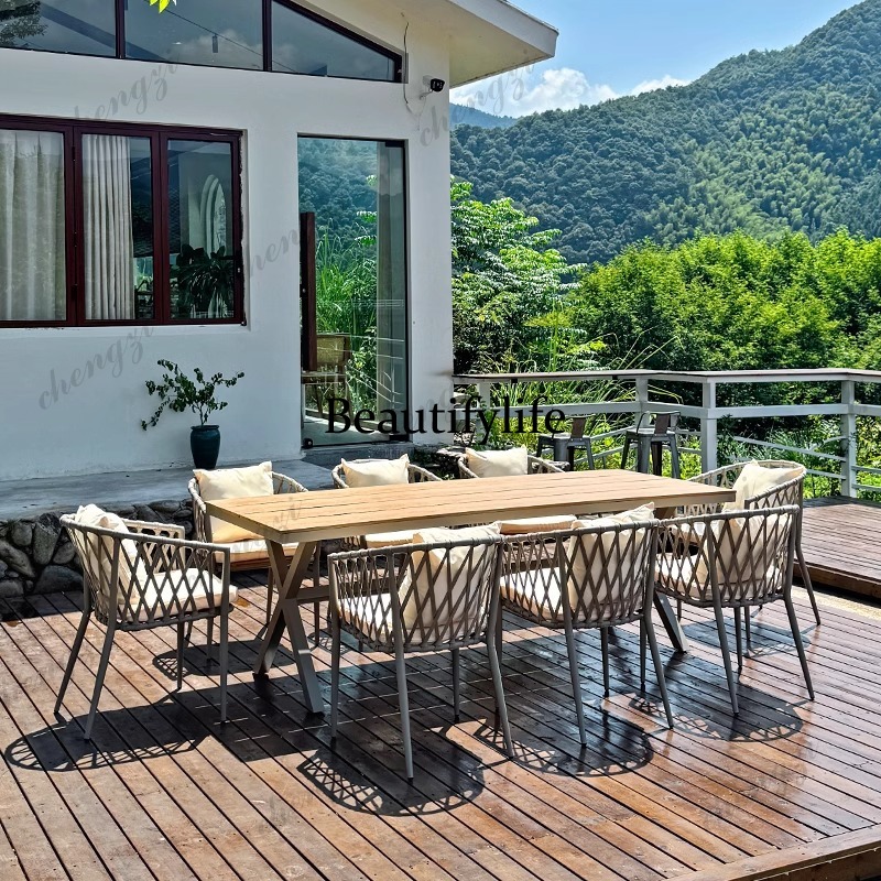 防水レトロガーデン家具セットモダンメタルイタリアデザイナーガ - Outdoor Furniture Italian のレビューと価格