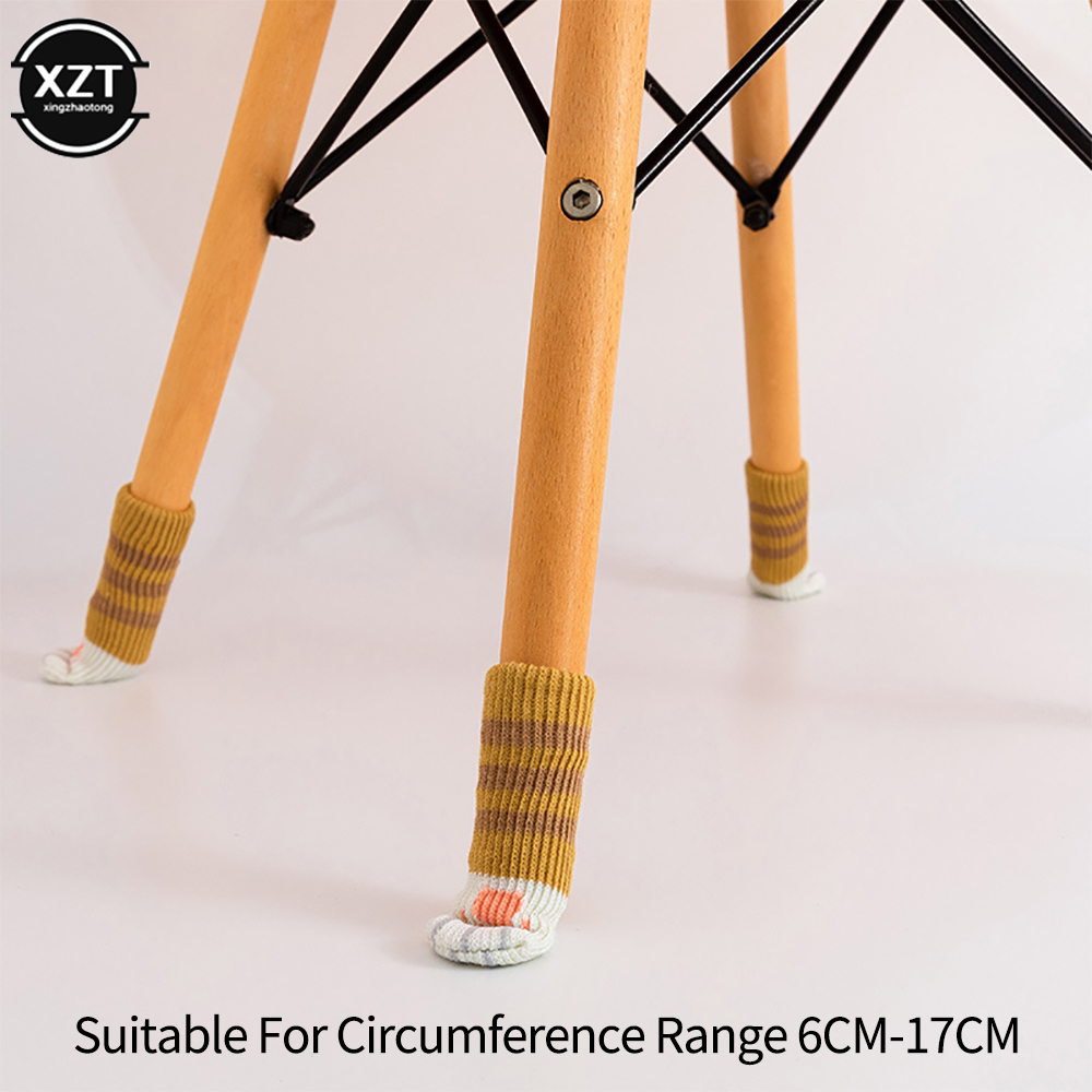 4 個ノンスリップ摩耗かわいい猫の足テーブル椅子足脚ニットカ - Outdoor Furniture Leg Protectors のレビューと価格