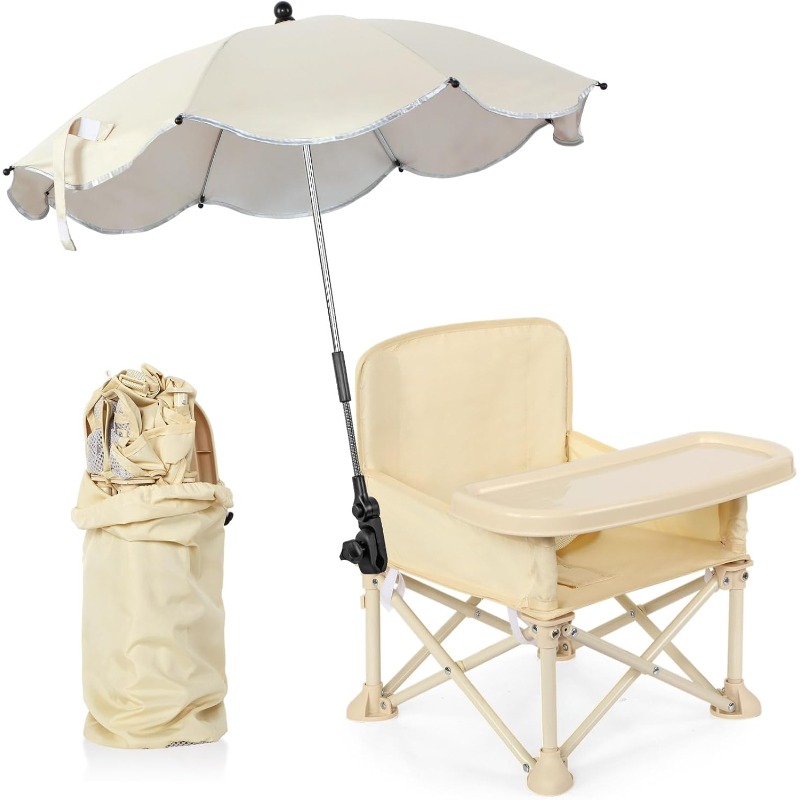 ベビー用屋外ビーチチェア、傘付き背もたれポケット、シートベル - Outdoor Furniture Usa のレビューと価格