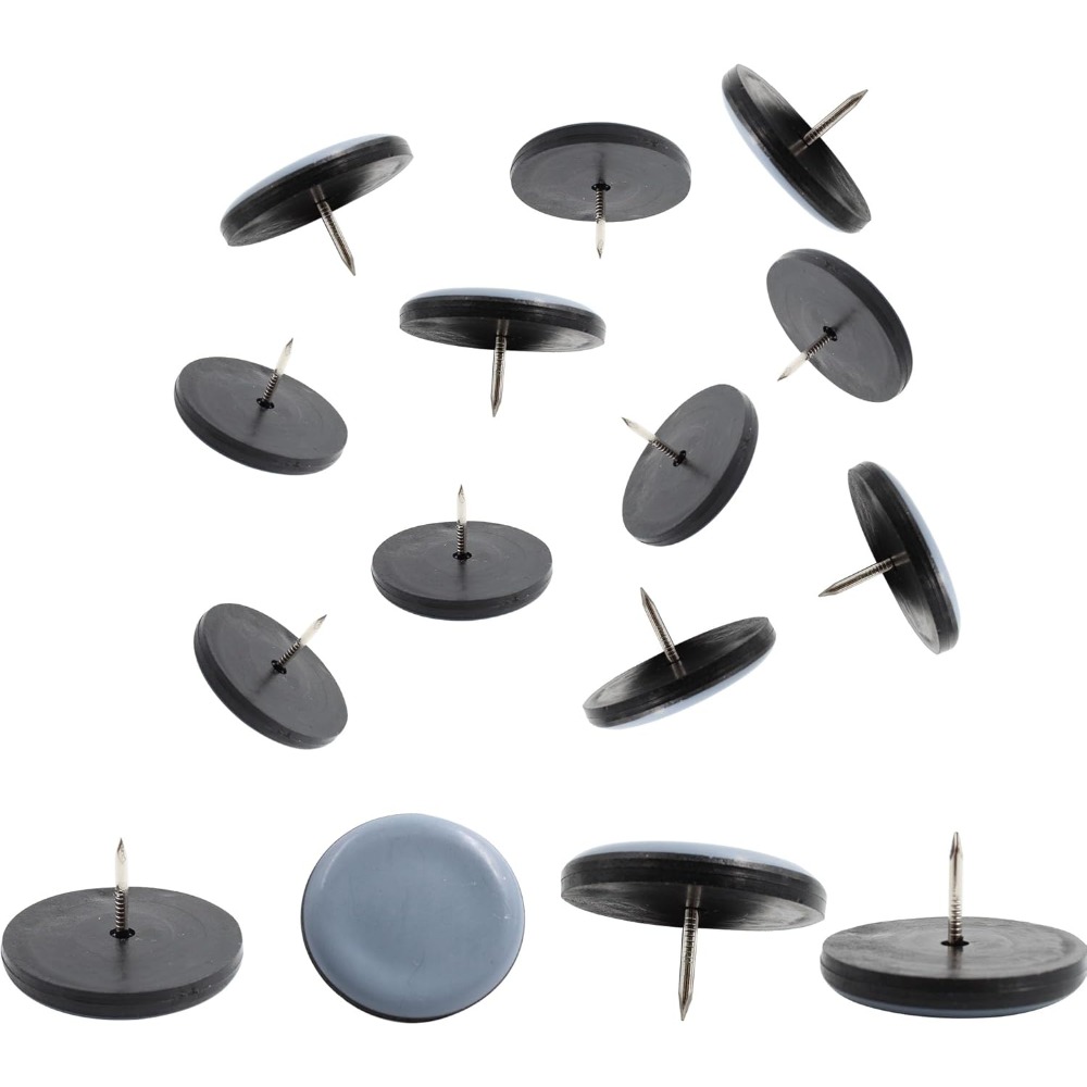 4/8/16個入り丸型家具脚パッド、ネジ＆釘留め式、テーブル - Outdoor Furniture Leg Protectors のレビューと価格