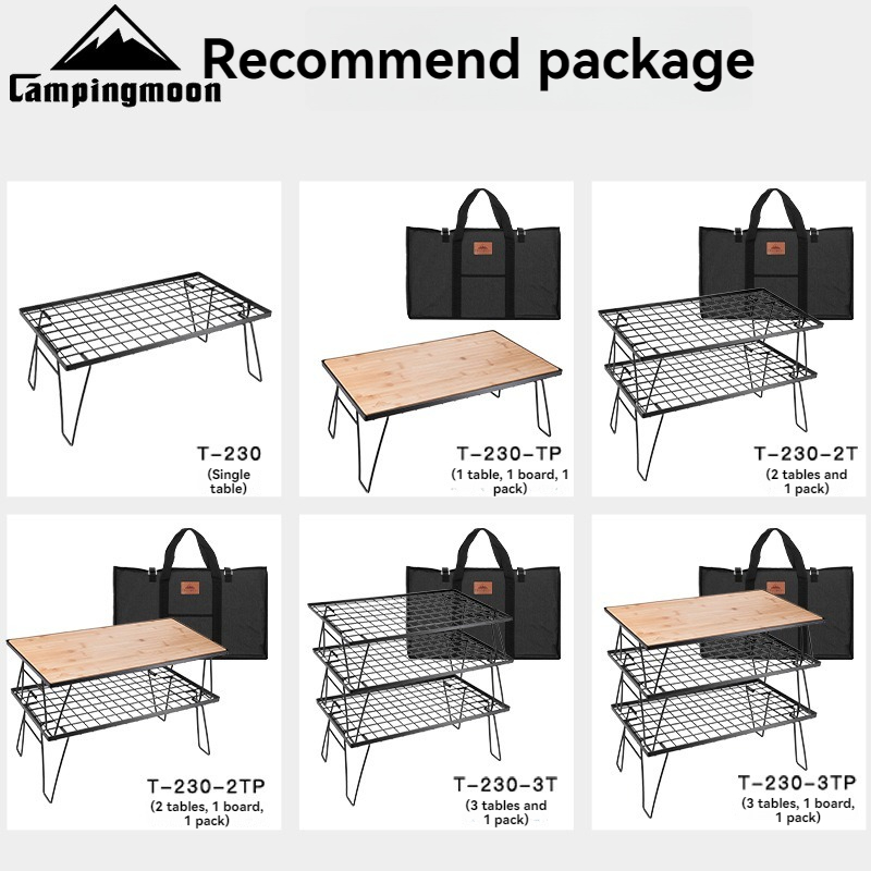 CAMPINGMOON T-230 ポータブル多機能鉄製収納 - Outdoor Furniture Usa のレビューと価格
