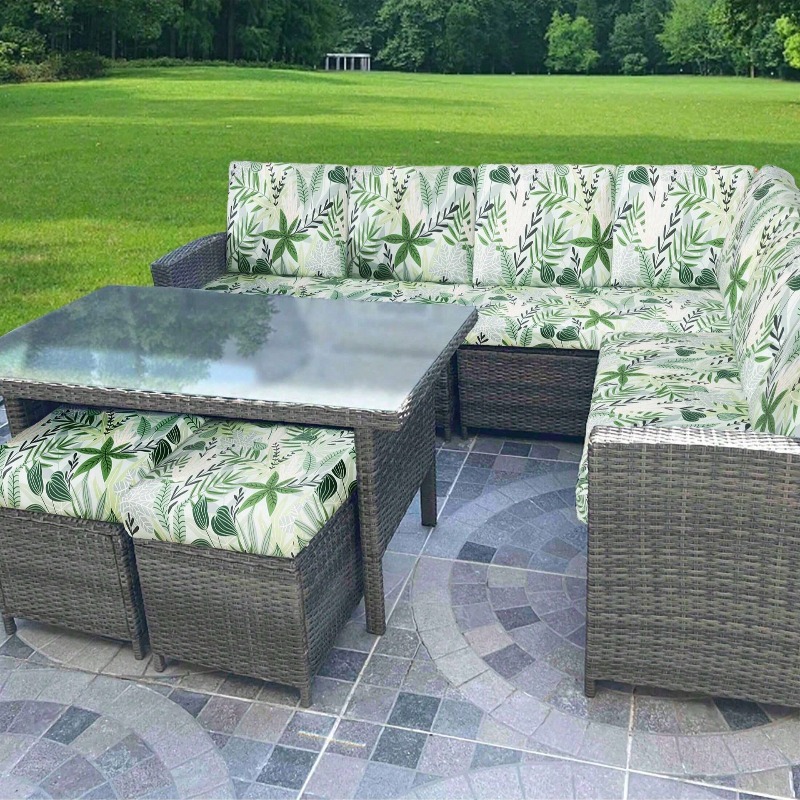 ガーデンファニチャークッション用プリントカバー、伸縮性のある - Outdoor Furniture On Sale のレビューと価格