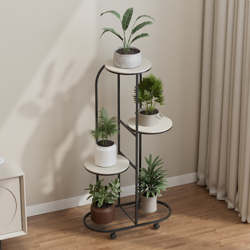 植物棚フラワーポットホルダー、錬鉄製コーナー複数プランターラ - Outdoor Furniture On Sale のレビューと価格