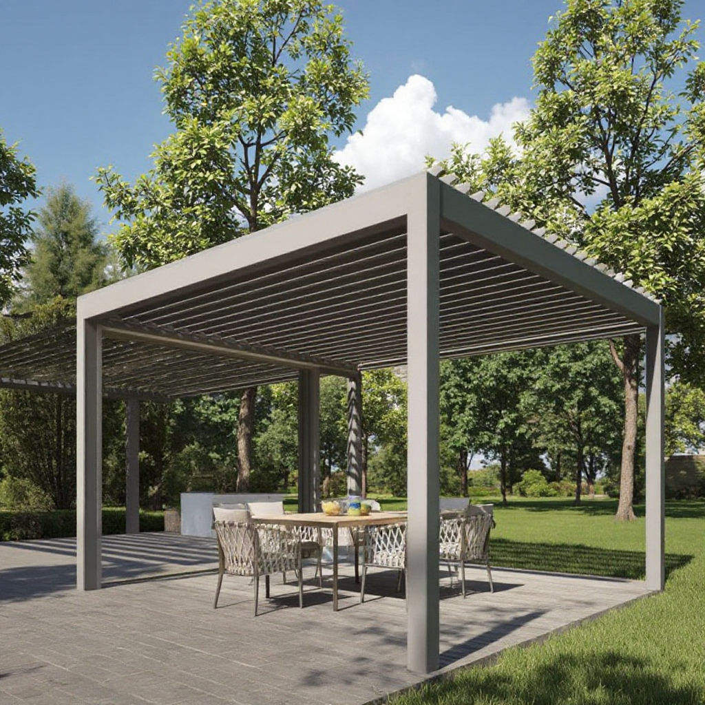 ヴィラファッション防錆アルミ合金パビリオン日よけ雨よけスイミ - Outdoor Furniture Diy のレビューと価格